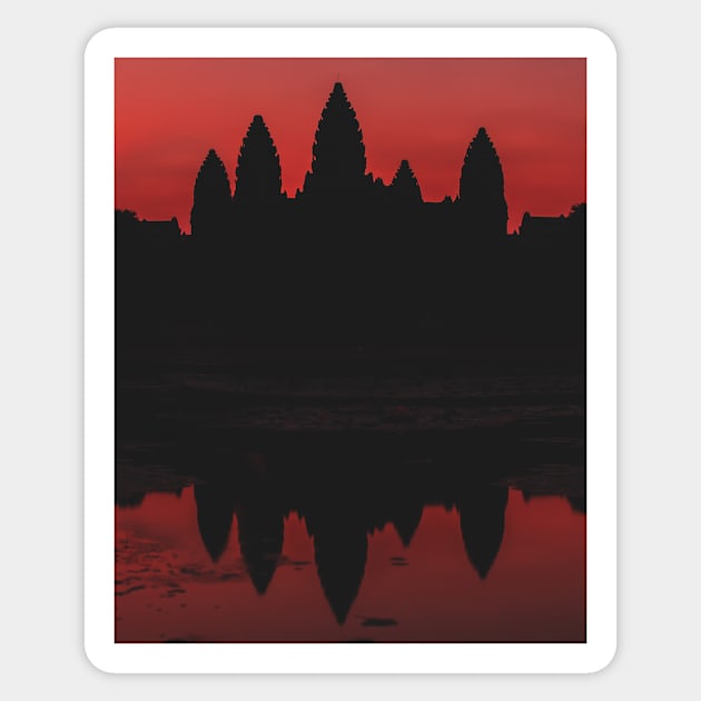 Angkor Wat sunrise Sticker by dags